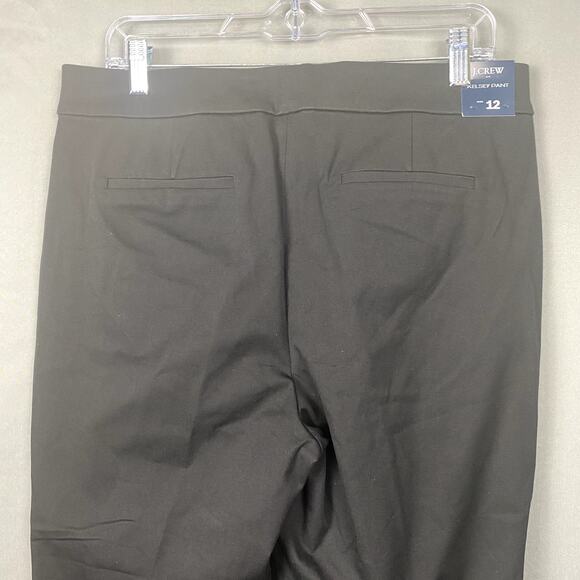 J.Crew. Pants Women 12 Black Trousers Classic Career Work Office Kelsey NWT - Picture 7 of 10